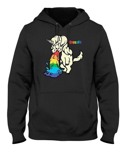 Sarcasmo Sudadera Crossfit Unicorn Pride Arcoiris C/envio