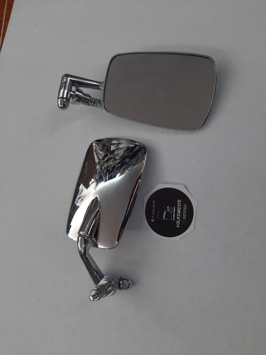 Espejos Vocho Cromo Calidad Tipo Original Par Carcasa Plast.