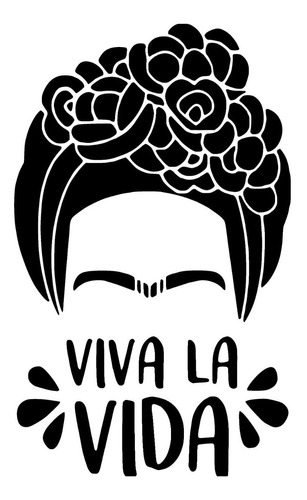 Vinilo Calco Frida Kahlo Decorativo Pared Frases 50x 30 Cm 