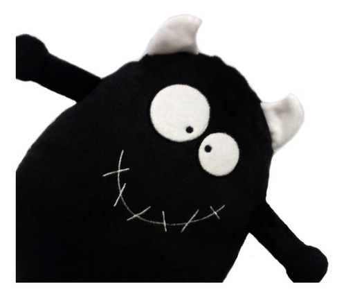 Monstruo Negro Peluche Nombre Personalizado Aniversario 