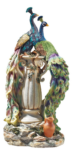 Design Toscano Estatua Pavo Real Paraiso