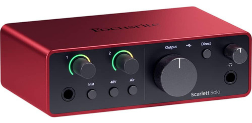 Focusrite Scarlett Solo Interfaz De Audio Usb-c 4ª Gen