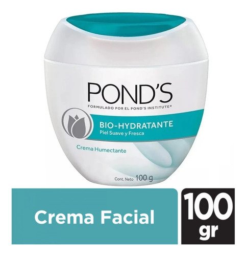 Crema facial biohidratante Pond's, 100 g, tipo de piel normal