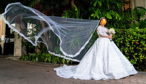 Hermoso Vestido De Novia De Diseñador Oferta Negociable