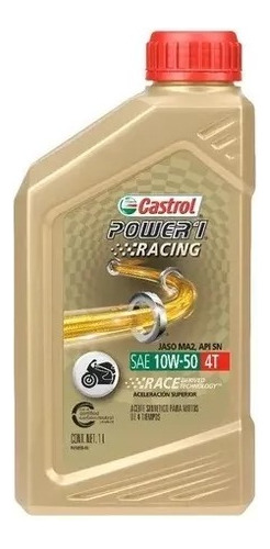 Aceite Moto Sintetico Castrol Power 1 4t 10w 50 -  En Xero