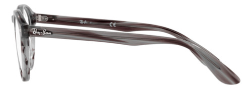 Armazón Recetado Ray-ban Round Rx5283 Grey Havanna Medium 8055 | Grey Havanna