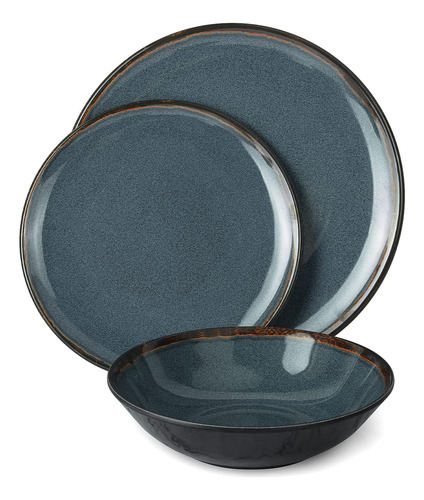 Vajilla Melamina 12 Pzs. Para Interiores Y Exteriores