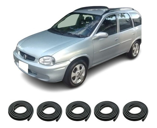 Burletes Chevrolet Corsa Wagon 2007 Kit 5 Puertas + Baul