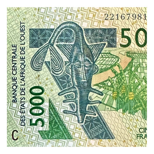 Burkina Faso - Año 2003 - 5000 Francos - E. A. O - Antilope