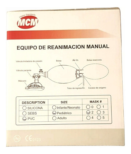 Equipo De Reanimacion Manual Pediátrico Mcm (ambug Bag)
