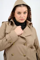 Comprar Piloto Mujer Impermeable Trench Capucha   Talles Grandes