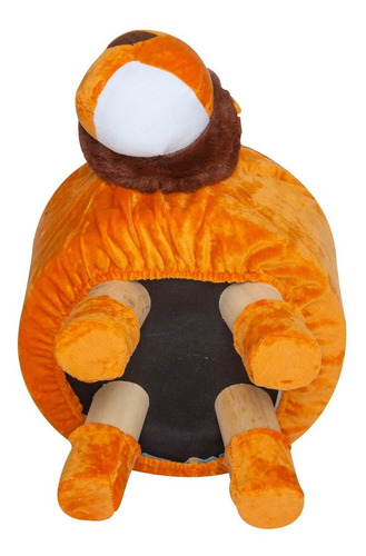 Imagem 6 de 8 de Puff Pufs Pufe Redondo Banquinho Banqueta Infantil Leão