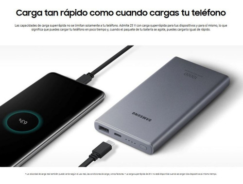 Samsung Batería Externa 25w Power Bank 10000 Para S24 Ultra