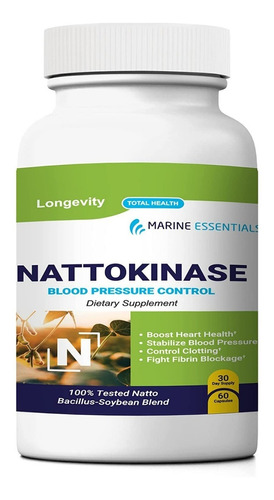 Nattokinasa 60cp Marineesential - Unidad a $5049