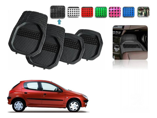 Tapetes 4pz Charola Color 3d Peugeot 206 1998 A 2009