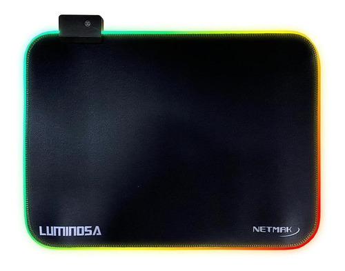 Mouse Pad Ultra Gamer Rgb 30 X 25 X 3 Cm Luminosa Netmak
