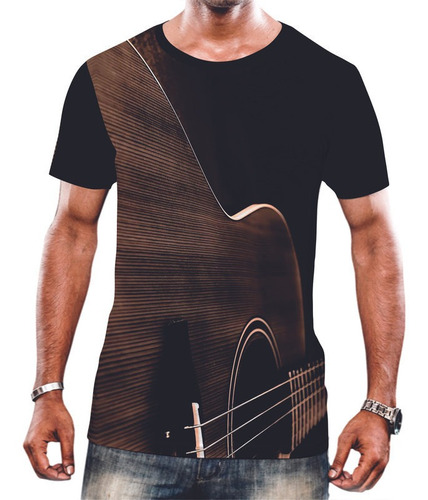 Camiseta Camisa Unissex Violão Viola Musica Som Palheta 3