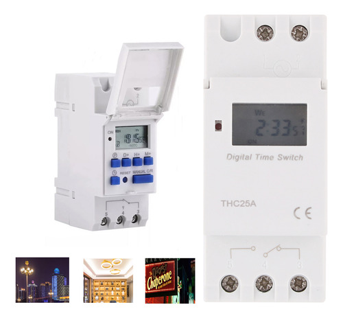Interruptor Digital Temporizador (timer) Programable 25a110v