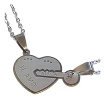Comprar Dije Para Separar Te Amo Y  Cadenas Acero Quirúrgico 
