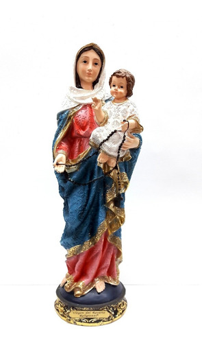 Virgen Del Rosario 20cm Poliresina 530-779454 Religiozzi