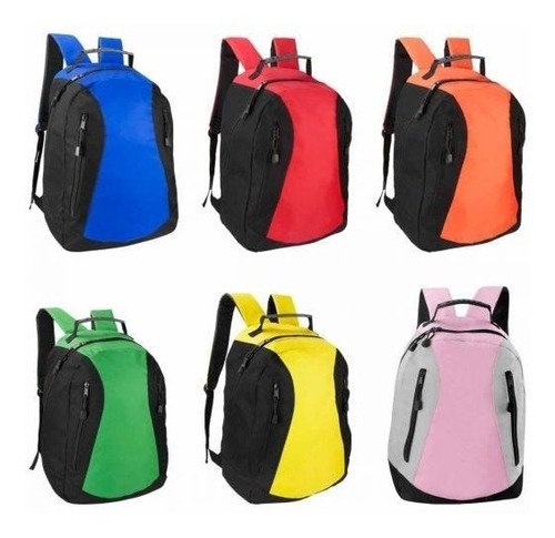 Mochila Backpack Escolar Fabricada En Poliéster Pp Sin149