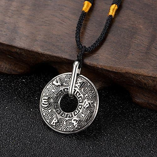 Inreng Collar Con Colgante De Mantra Budista Tibetano Om Man