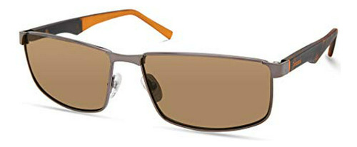 Gafas De Sol - Timberland Men's Tba9265 Rectangular Sunglass