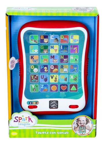 Tablet De Aprendizaje Didactica Infantil Con Luz Y Sonido Rojo