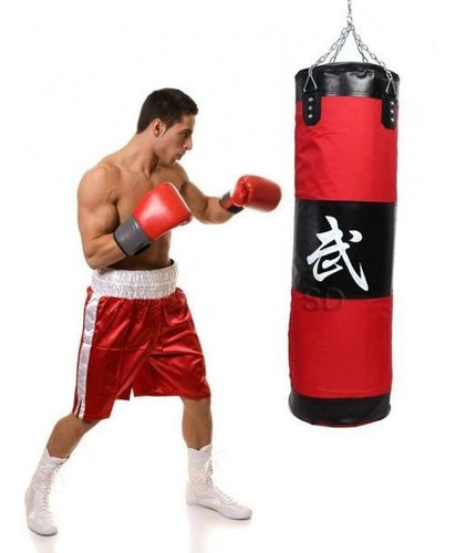 Saco De Box Boxeo Entreno Mma Fitness Con Cadena 100/120cm
