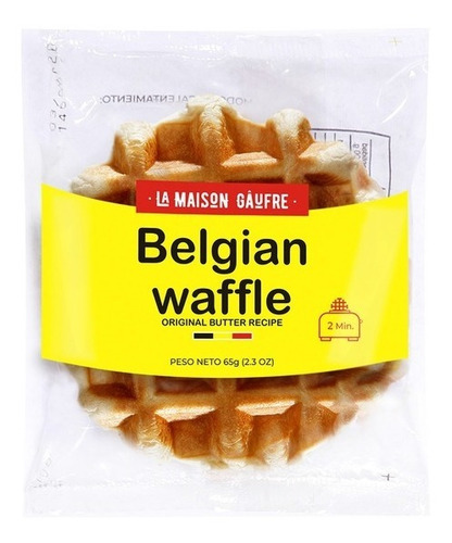 Imagen 1 de 7 de Waffle Belga Original Exquisito X 65 Gr - Dulce 1° Calidad