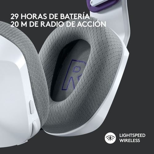 Auriculares G733 Con Micrófono Inalámbricos Lightspeed Rgb P Color Blanco