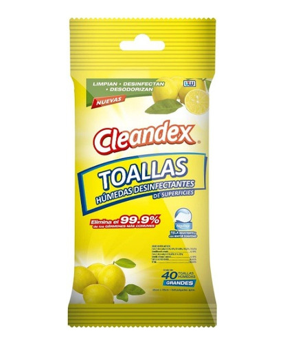 Toallas Desinfectantes Cleandex 24 Paquetes 