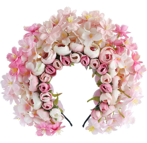 Diadema De Flores China Han Para Festivales Y Ocasiones