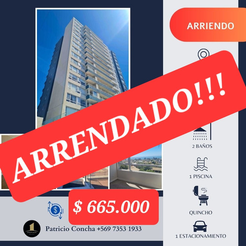 Arriendo Departamento  Concón / Colegios Sek Y St Margaret´s