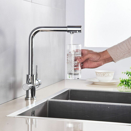 Canilla Grifo Monocomando Triple Cocina Filtro Agua Cromado