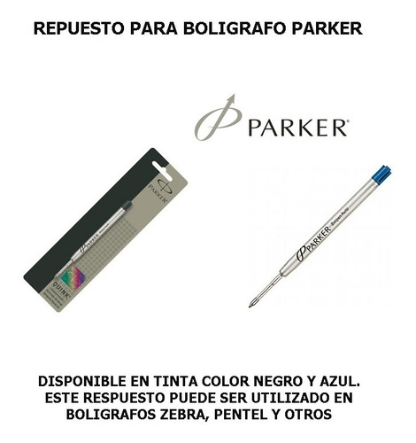 Repuesto Boligrafo Parker Roller Ball 2pza Envio Incluye