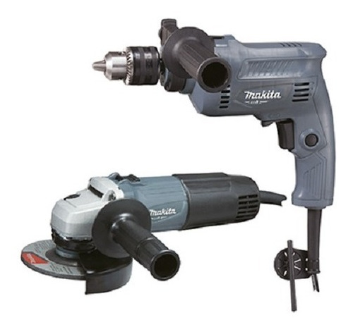 Imagen 1 de 7 de Combo Makita Mtk003g Esmeriladora Y Rotomartillo