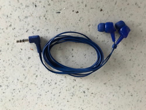 Audífonos Simples (color Azul) 1,20m Largo