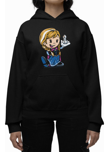 Sudadera Frozen Ana Y Olaf Hoodie Con Gorro