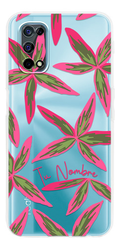 Funda Para Realme Hojas Flores Para Mujer Tu Nombre