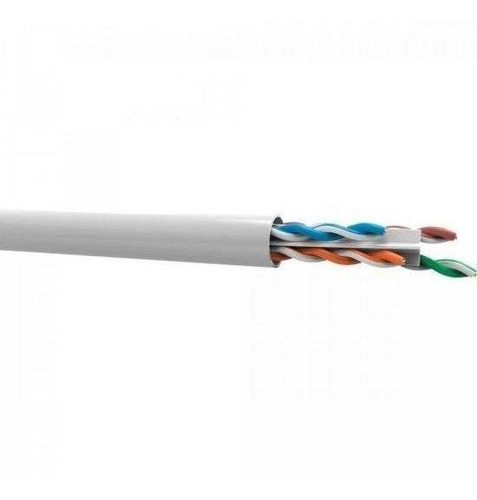 Imagem 4 de 6 de Cabo De Rede Giga Crimpado Lan Rj45 Furukawa Cat6 Branco 20m