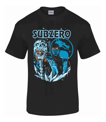 Playera Mortal Kombat Sub Zero,  100% Algodón Luchador