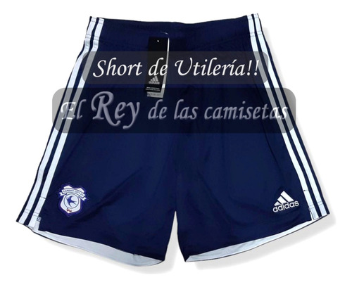 Short Del Cardiff City 100% Original Y De Utileria Hermoso !
