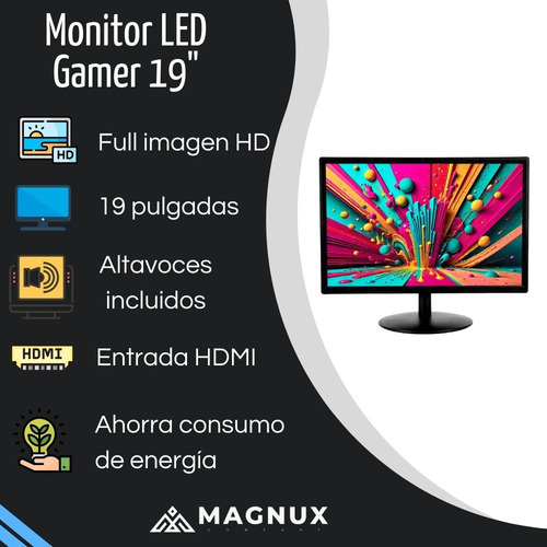 Monitor Magnux Gamer Monitor Pc Led