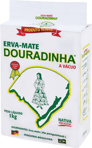 Erva-mate, Chimarrão Douradinha 1kg S/ Ad. De Açúcar A Vácuo