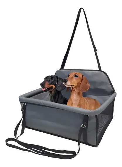 Assento Para Viajar 2 Pets Até 20kg Cães Gato Carro Cadeira