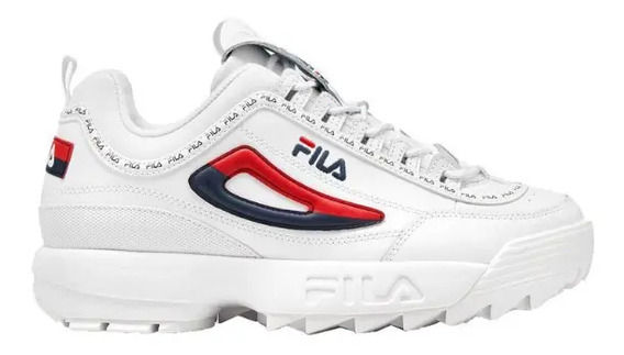 Tenis Fila Blancos Con Azul Y Rojo | MercadoLibre 📦