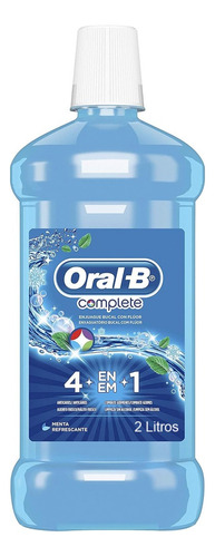 4 Enjuagues Complete 2 Lts Menta (sin Alcohol) Dispensador H