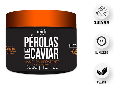Pérolas De Caviar - Máscara Hidratante Widi Care -300g