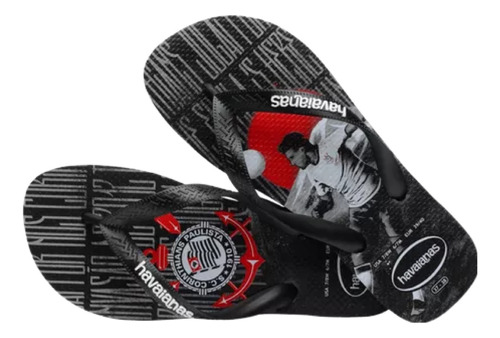 Chinelo Havaianas Original Time Futebol Corinthians 